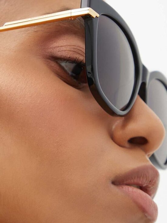 NWT BOTTEGA VENETA SUNGLASSES WOMEN BLACK CAT EYE EYEWEAR main image 4